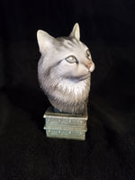 Urne tête de chat européen