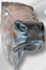 Statue tête de buffle