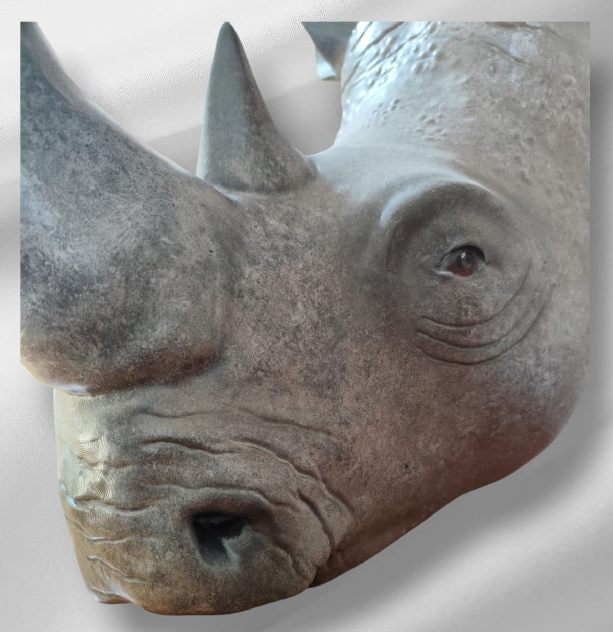 Statue tête de Rhinoceros