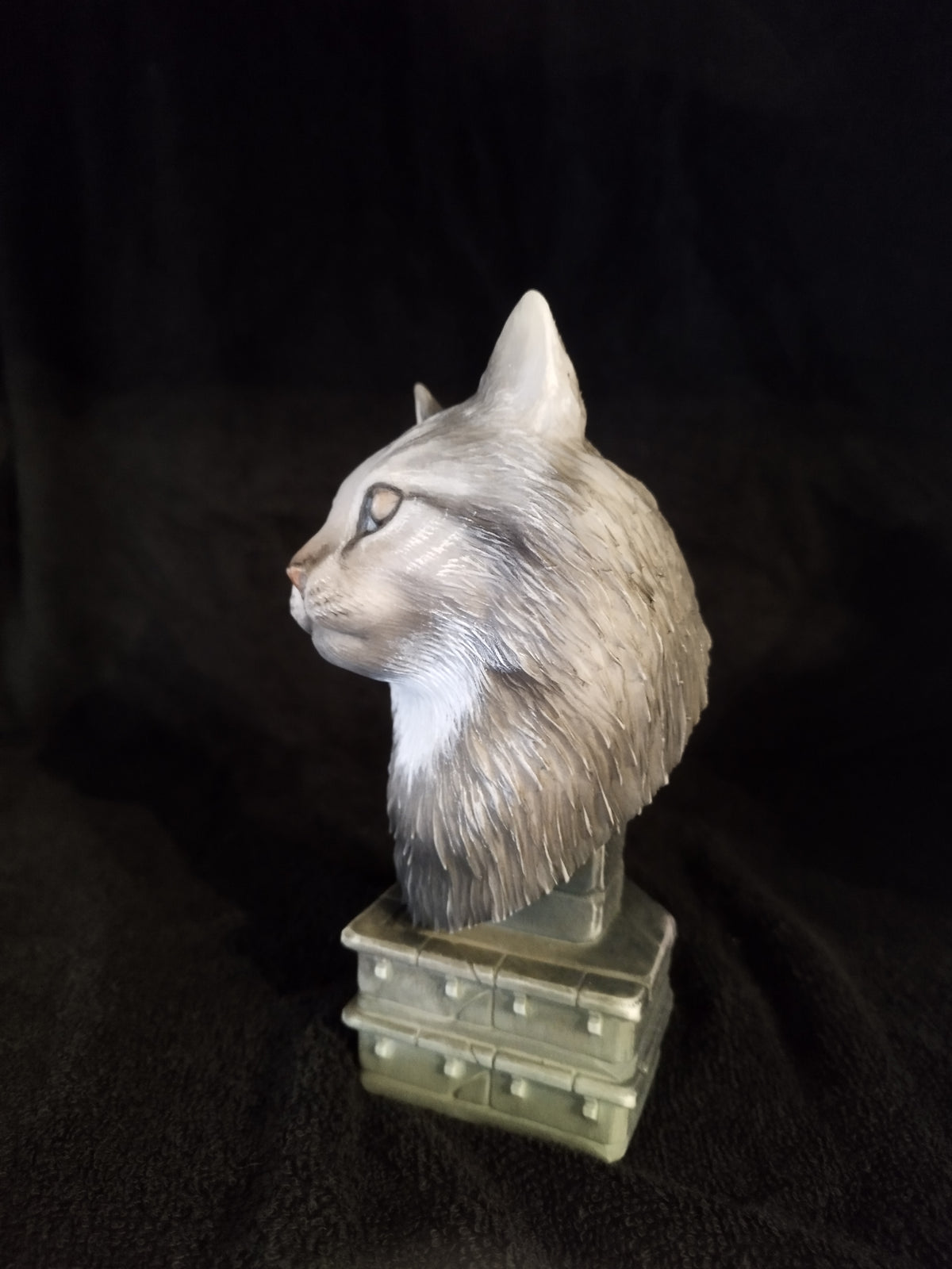 Urne tête de chat européen