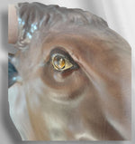 Statue tête de buffle