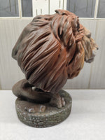 Statuette Tête de lion